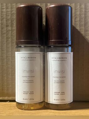 New -2 Italian Vita Liberata Invisi Foaming Self-Tanning bronzing Water